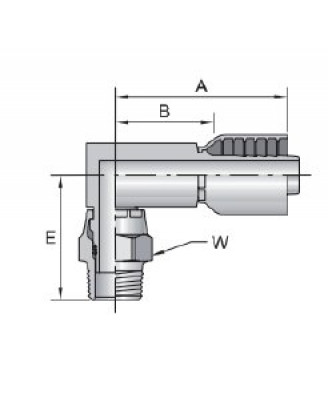 15611KF-SW NPT НАРУЖНАЯ ПОВОРОТНАЯ (КОНУСНОЕ СЕДЛО 60º)