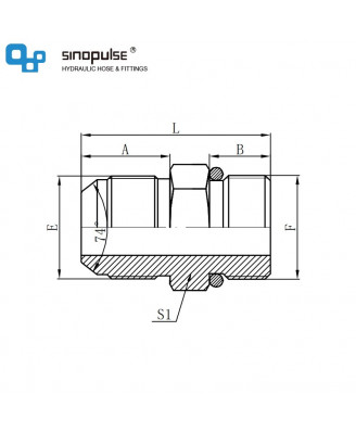 1JO - JIC наружный конус 74° × SAE O-Ring Boss 1JO - JIC наружный конус 74° × SAE O-Ring Boss
