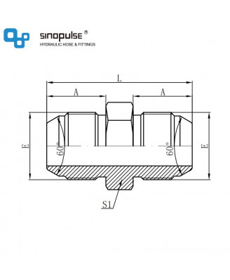 1S - JIS Gas Male 60° Cone