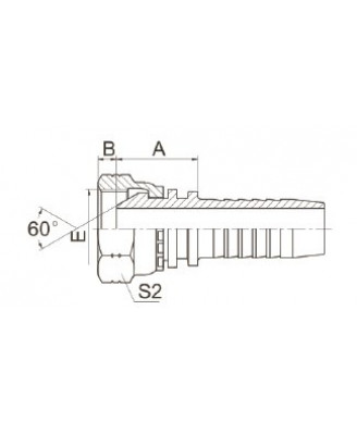 SAE J514 Внутренний конус 60° - 21611 SAE J514 Внутренний конус 60° - 21611