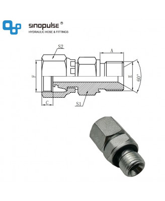 2BD-WD - метрическая внутренняя резьба 24°HT × наружная резьба BSP, двойное 60° уплотнение седла 2BD-WD - метрическая внутренняя резьба 24°HT × наружная резьба BSP, двойное 60° уплотнение седла