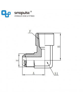 5JN9 - JIC наружная резьба, конус 74° × NPT внутренняя резьба (колена 90°) 5JN9 - JIC наружная резьба, конус 74° × NPT внутренняя резьба (колена 90°)