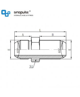 6S - JIS Gas Male 60° Cone Переборка