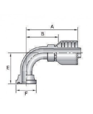 87392 FE90S ФЛАНЕЦ КОД 61 - SAE 3000SPI 90° КОЛЕНО / ISO 12151-3 - 87392 FE90S ФЛАНЕЦ КОД 61 - SAE 3000SPI 90° КОЛЕНО / ISO 12151-3 -