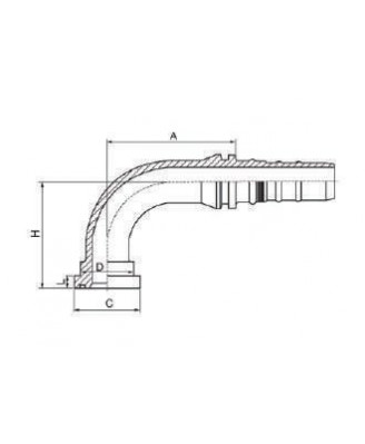 87393 ФЛАНЕЦ 90° SAE 3000 PSI -87393 87393 ФЛАНЕЦ 90° SAE 3000 PSI -87393