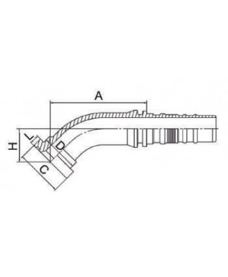87643 ФЛАНЕЦ 45° SAE 6000 PSI -87643 87643 ФЛАНЕЦ 45° SAE 6000 PSI -87643