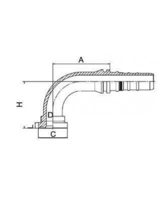 87693 ФЛАНЕЦ 90° SAE 6000 PSI -87693 87693 ФЛАНЕЦ 90° SAE 6000 PSI -87693