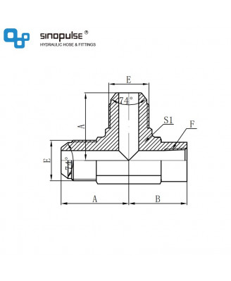 LJJN - JIC наружный конус 74° × NPT внутренняя резьба тройник с отводом LJJN - JIC наружный конус 74° × NPT внутренняя резьба тройник с отводом