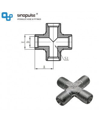 XC - метрическая наружная резьба 24°LT Cross